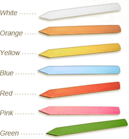 wood Dura-Stakes come in a variety of colors