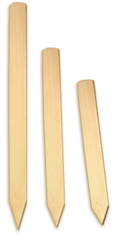 wood super stakes come in plain finish